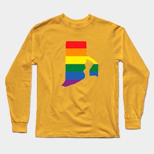 Rhode Island state LGBT Pride Long Sleeve T-Shirt